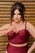 Роздільний купальник PLUS SIZE з високими плавками, твердими чашками в кольорі бордо SW1441-4XL фото 3