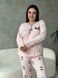 Тепла рожева піжама в розмірі PLUS SIZE DO3400/2-4XL фото 1