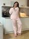 Рожева тепла піжама в розмірі PLUS SIZE DO3206/1-4XL фото 2