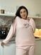Рожева тепла піжама в розмірі PLUS SIZE DO3206/1-4XL фото 4