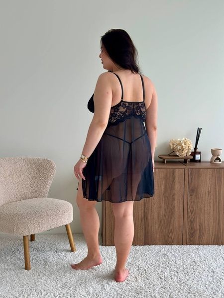 Пеньюар PLUS SIZE із трусиками DO4072-4XL фото