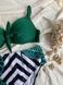 Купальник роздільний зелений PLUS SIZE з тропічним принтом та твердими чашками SW1473-4XL фото 5